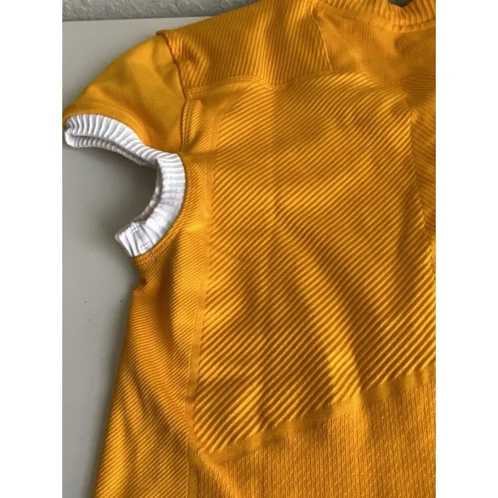 Adidas Techfit Primeknit Football‎ Jersey Men’s XL Yellow Compression Fit NO TAG